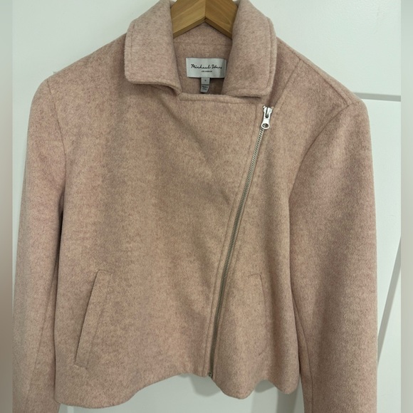 Michael Stars Amelia Moto Jacket Small pink - Picture 4 of 9